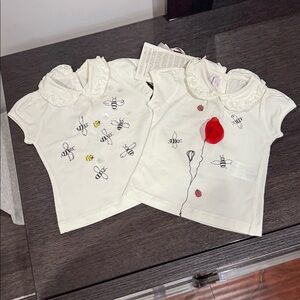 Special day White Kids' Shirt with Embroidered Bees size 9 m